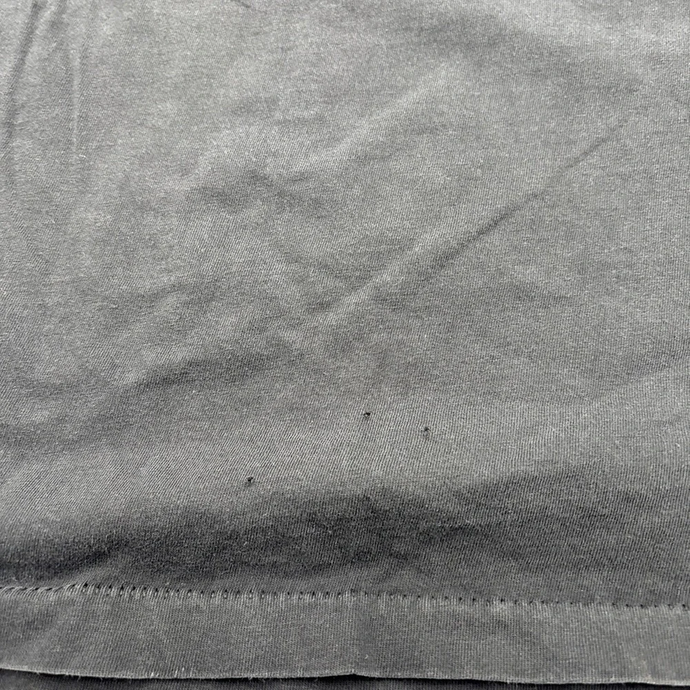 Vintage Single Stitch Atlanta Ga Tshirt Mens Size Large Black Front Screen Print